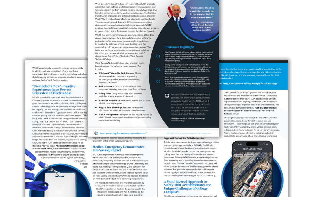 West Georgia Technical College Takes Campus Safety Seriously and Saves Lives Because of It | CENTEGIX Case Study