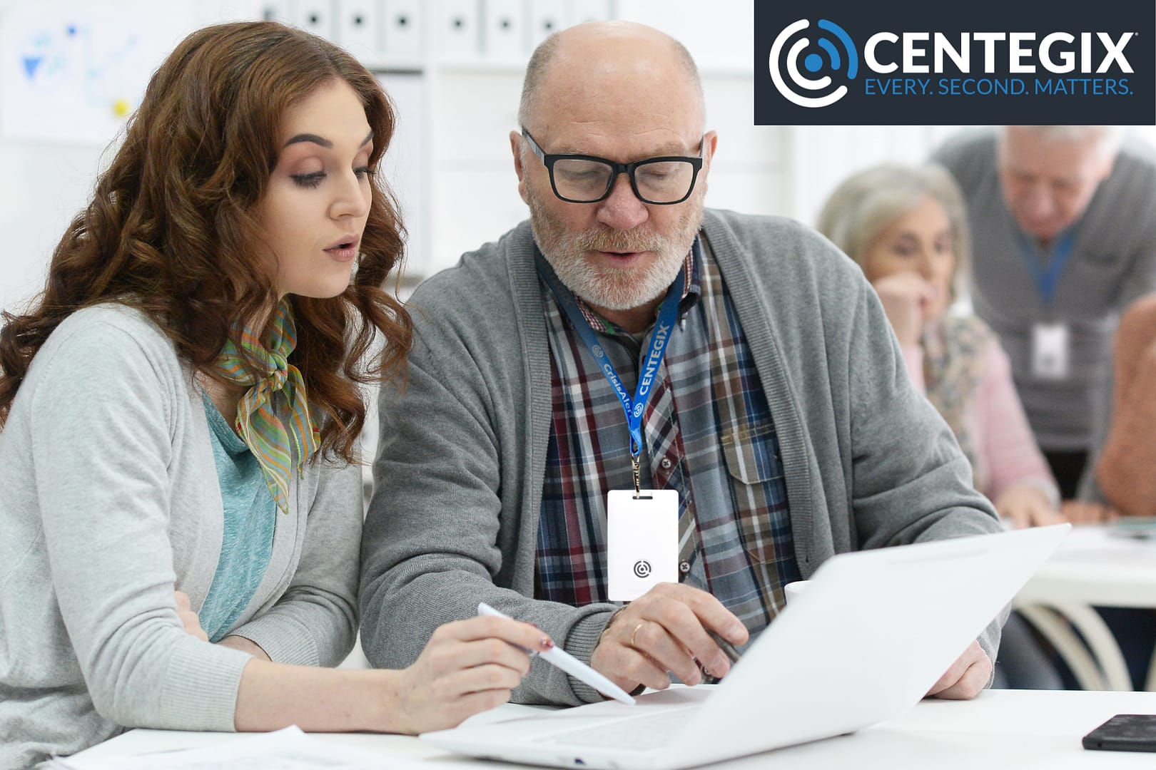 CENTEGIX school alert system features a wearable panic button, CrisisAlert. CENTEGIX school alert system features a wearable panic button, CrisisAlert.