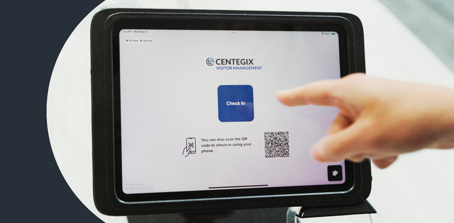 Visitor Management Rounded Header Hero Image