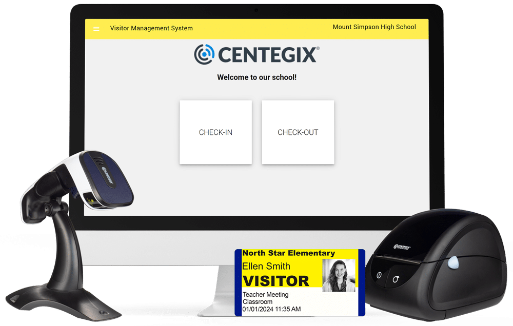 Visitor Management System CENTEGIX Visitor Management System hardware
