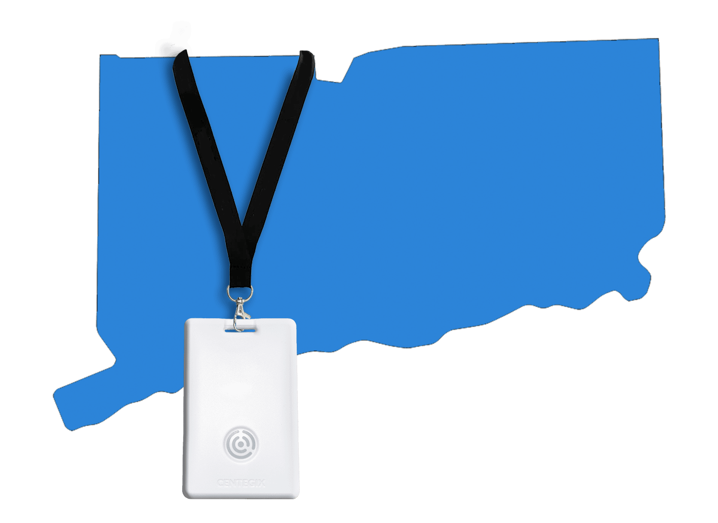 Connecticut outline badge