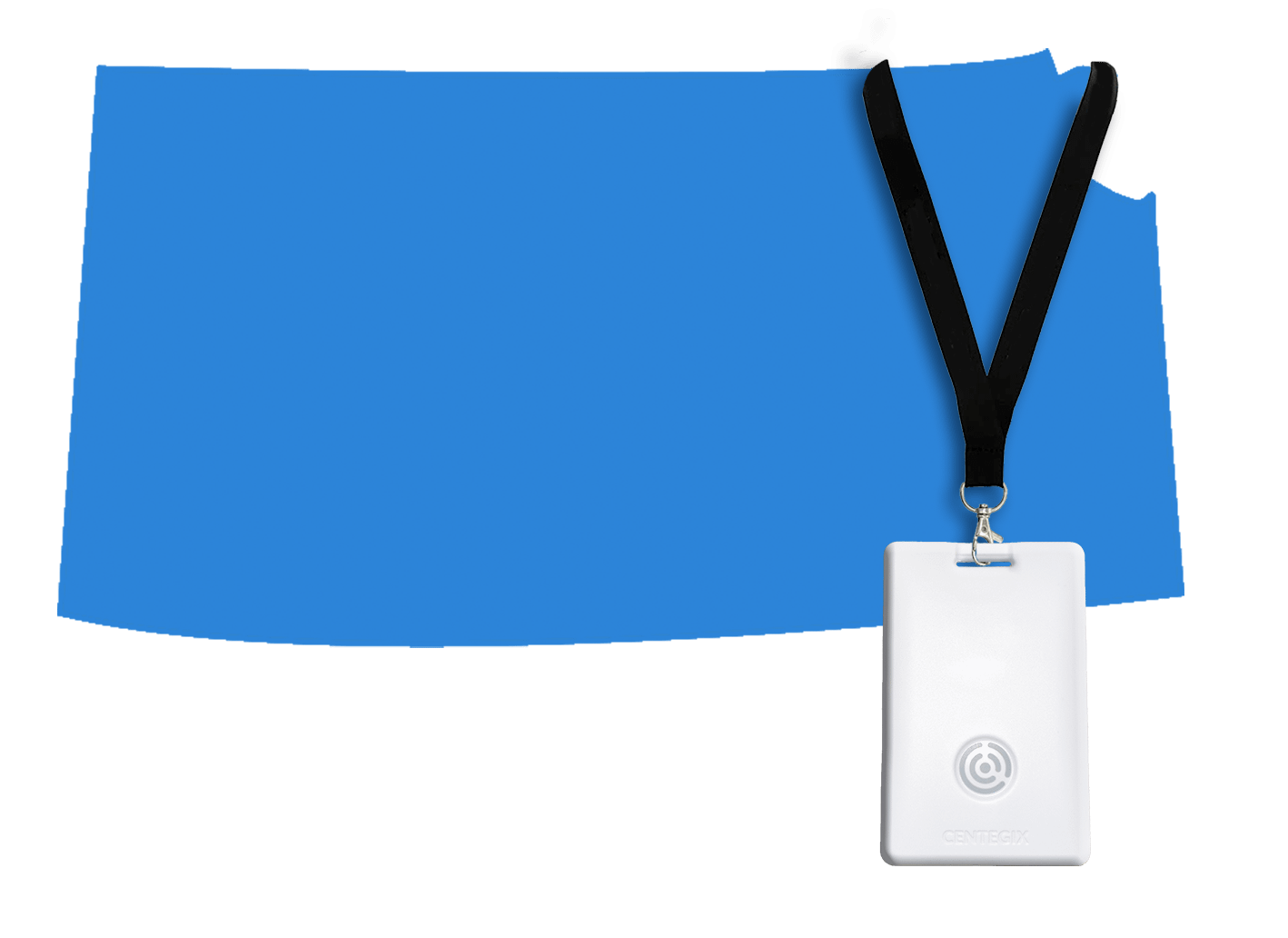 Kansas outline badge