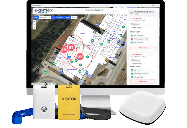 CENTEGIX wearable panic button and Safety Platform
