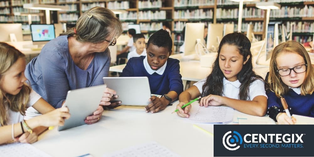 CENTEGIX CrisisAlert badge summons help immediately